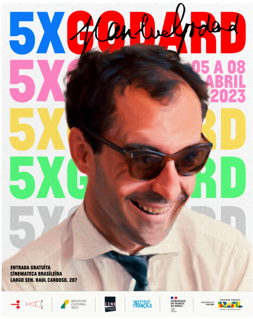 Pôster da Mostra 5x Godard que começa nesta quarta-feira (05) (Foto: Divulgação)