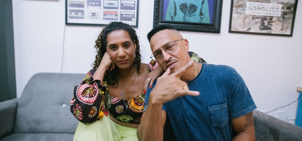 Anielle Franco e Mano Brown durante gravação do Mano a Mano (Foto: Jef Delgado)