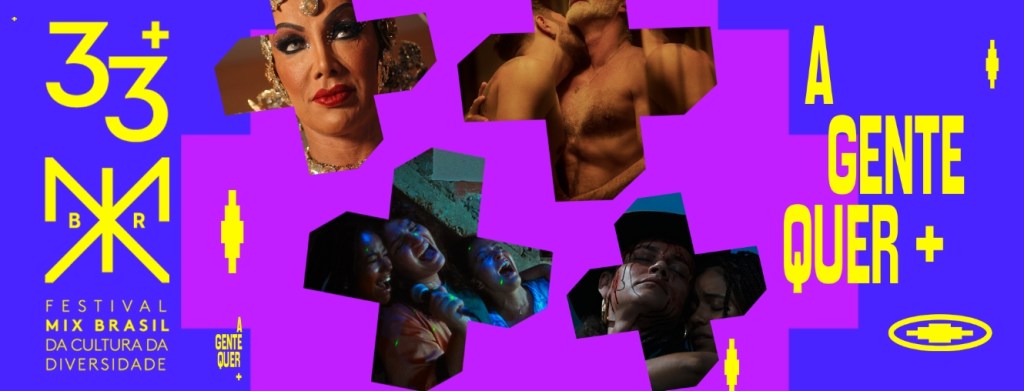 Banner da edição da 33ª edição do Festival Mix Brasil