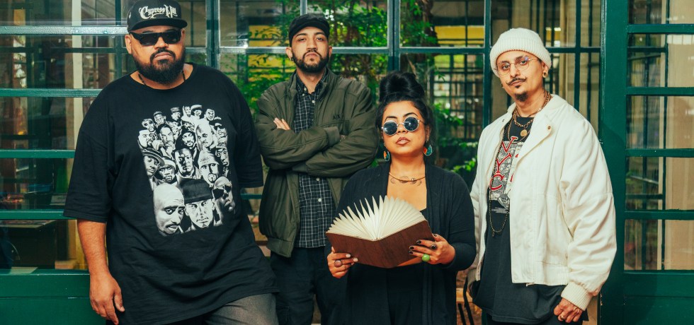 O coletivo Saraund System, criadores do projeto Literatura em Rap