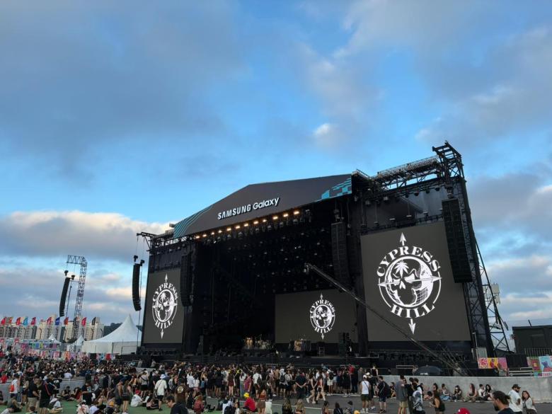 Palco do show Cypress Hill no Lollapalooza 2026 (Foto: Bruno Henrique - A Pista Jornal)